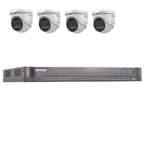 Hikvision DS-7204HUHI-K2 4 kanaals met 4 x 5MP camera