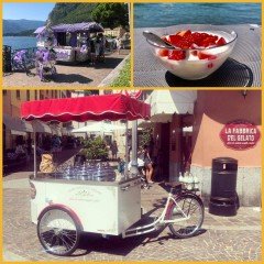 Vakantiehuis Italië direct aan het strand van het Luganomeer Porl