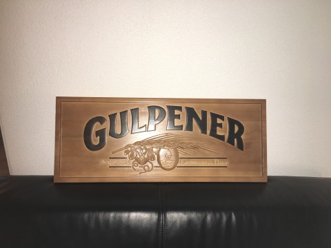 Gulpener bord Hout 60 x 25 cm