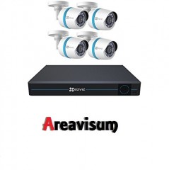      Budget camera - set / IP set compleet met 8 kanaals NVR en 4 bull