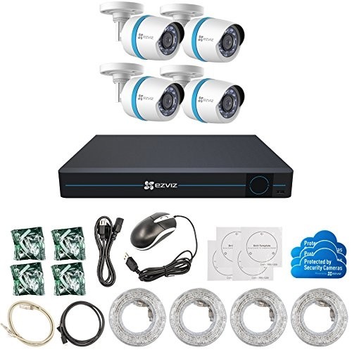      Budget camera - set / IP set compleet met 8 kanaals NVR en 4 bull