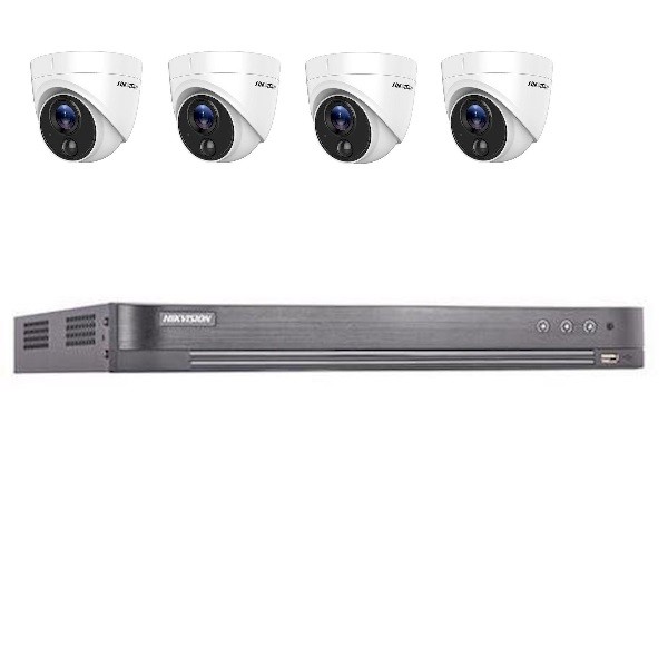 Hikvision DVR hybride met 4 x 2MP camera