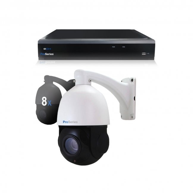 Beveiligingscamera set 8 x bestuurbare PTZ Dome camera – 5MP – Dra