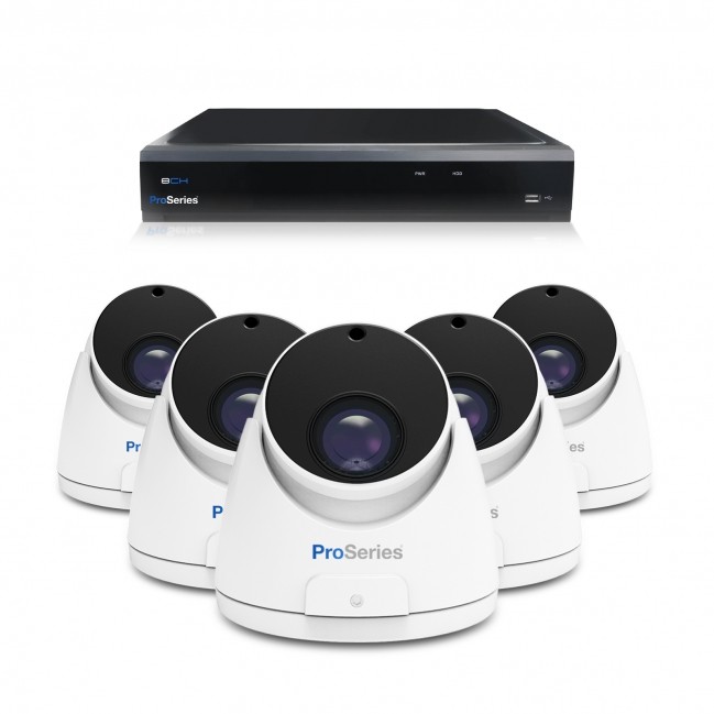       5 camera set / Beveiligingscamera set met 5 Dome camera 5MP 2K H