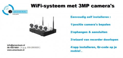 nivian camerasysteem  wifi draadloos   makkelijk zelf te installeren