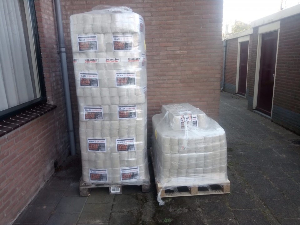 Partij Traditioneel Toiletpapier recycle 250 vels 2 laags.