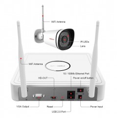 720P WiFi NVR Security System Foscam FN3104W B4