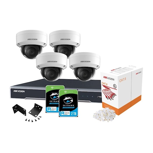 Hikvision Camerasysteem Compleet met Camera's + NVR + HDD + kabel en a