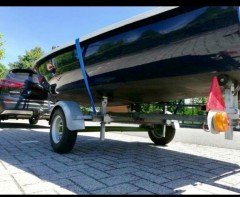 Zeilboot + trailer  420 x 175 compleet