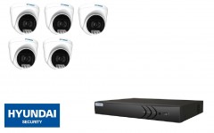 HYUNDAI NVR met IP fixed dome met 20 m Smart IR for outdoors 5MP