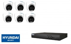 HYUNDAI NVR met IP fixed dome met 20 m Smart IR for outdoors 5MP