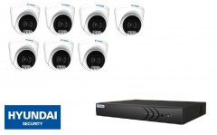 HYUNDAI NVR met IP fixed dome met 20 m Smart IR for outdoors 5MP