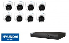 HYUNDAI NVR met IP fixed dome met 20 m Smart IR for outdoors 5MP