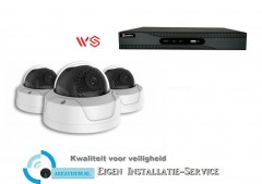 Safire Camerabewaking set met 2 x 8MP HD Dome camera