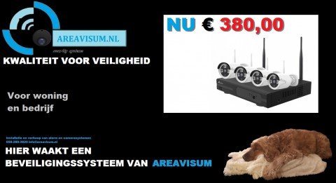 1 2 3-installatie-Nivian-Kit-met-4-x wifi-cameras en recorder 1TB