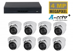 dé echte A-CCTV NVR met 2 x 4MP camera starlight