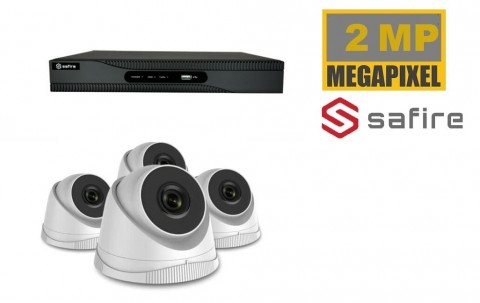 SAFIRE KIT1 2 Safire set  4  x 2 Mega pixel Camera 1tb schijf wit