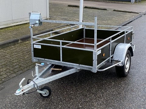 NIEUWSTAAT  Powertrailer aanhanger gegalvaniseerde aanhangwagen enkela