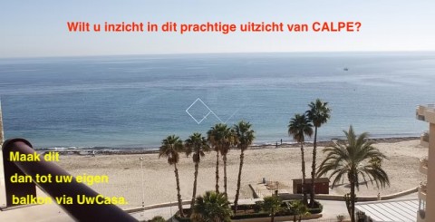 Uw eigen Penthouse in CALPE direct aan zee en met