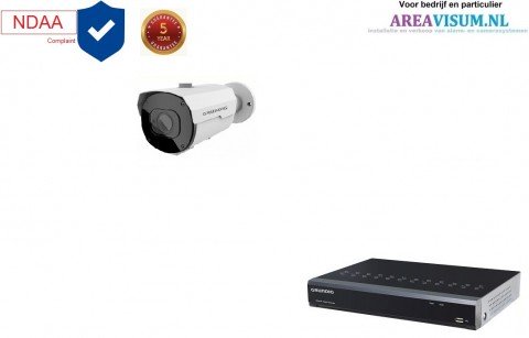 Grundig 1 x 5MP bullet camera met ingebouwde microfoon