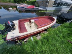 Te koop Liberty sloep 455 met 9 9pk Suzuki 4 stroke