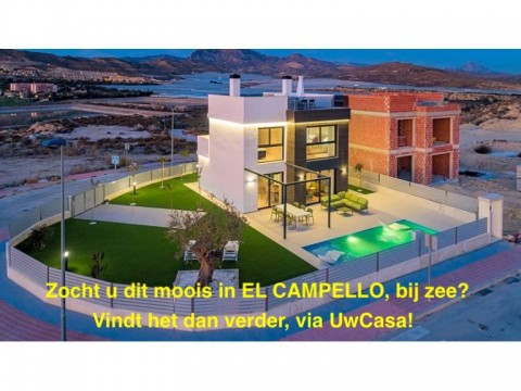 Uw nieuwe Villa in EL CAMPELLO met zeezicht en met