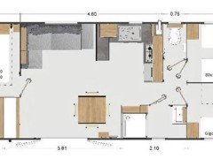 Luxe stacaravan chalet   evt  met zonnepanelen