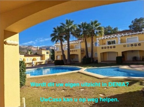 Uw Appartement in DENIA beneden bij zwembad en