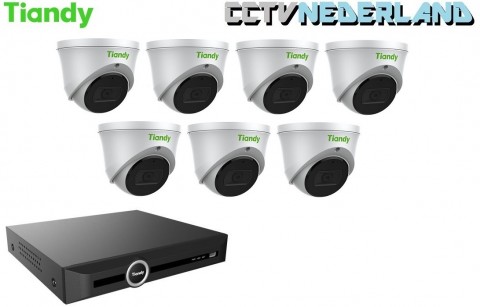 NVR 1TB met 7 x 4MP turret camera