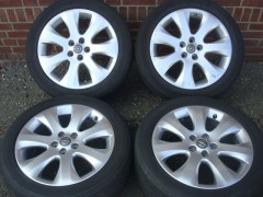 17 Inch Originele OPEL OPC Velgen en Banden Steek5x105