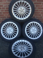 17’’Inch Origineel Audi luxury line Velgen en banden 5x112