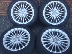 17’’Inch Origineel Audi luxury line Velgen en banden 5x112