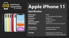 iPhone 11 64gb  nieuw in doos  incl accessoires en garantie