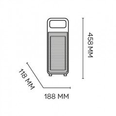 Keramische Ventilatorverwarming met aanwezigheidssensor