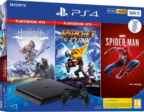 Sony PS4 Slim 500 GB PlayStation Hits bundel  3 games 