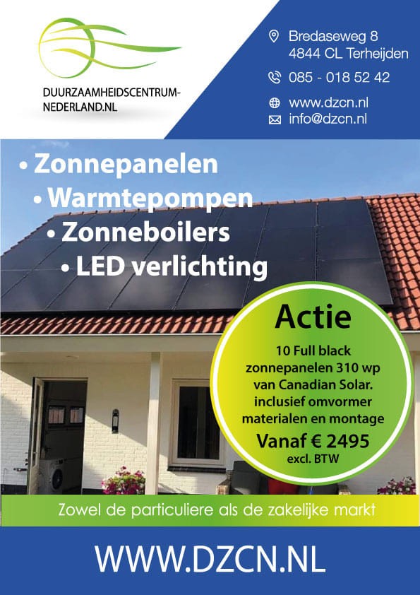 Zonnepanelen aanbieding oktober