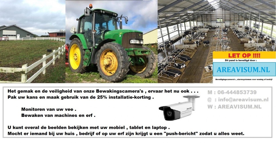 Bewakingscameras voor erf   machines en dieren