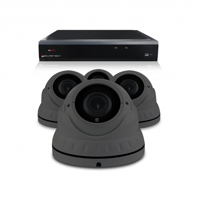 beveiligingscamera set met 4 Dome camera – 4MP 2K HD – Analoog 