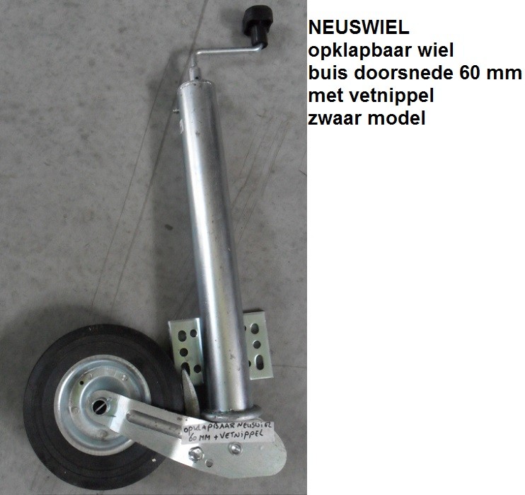 Nieuw NEUSWIEL met vetnippel opklapbaar 60mm