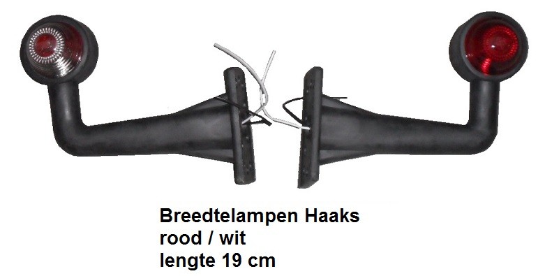 2 Nieuwe BREEDTELAMPEN BREEDTEVERLICHTING Haaks