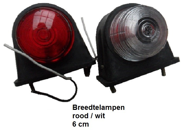 2 Nieuwe BREEDTELAMPEN BREEDTEVERLICHTING 6cm