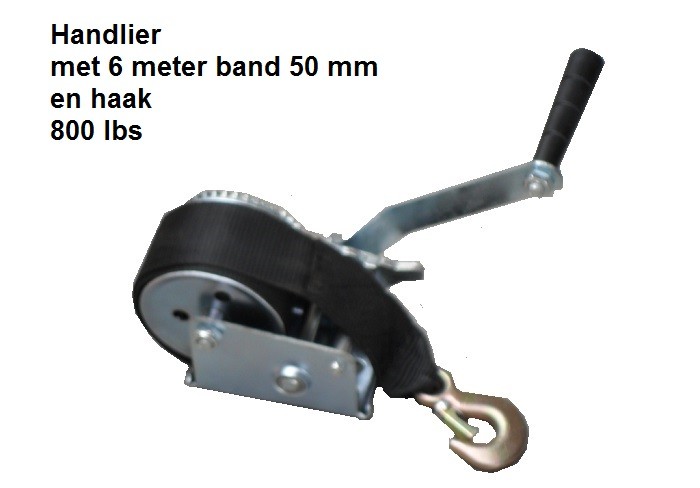 Nieuwe LIER HANDLIER met 6meter band en haak