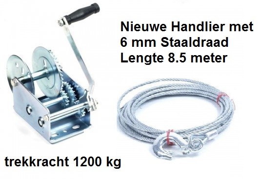 Nieuwe Handlier 1200kg met 6mm Staaldraad L8 5 meter