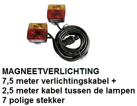 Nieuwe MAGNEETVERLICHTING TRAILERVERLICHTING met magneet