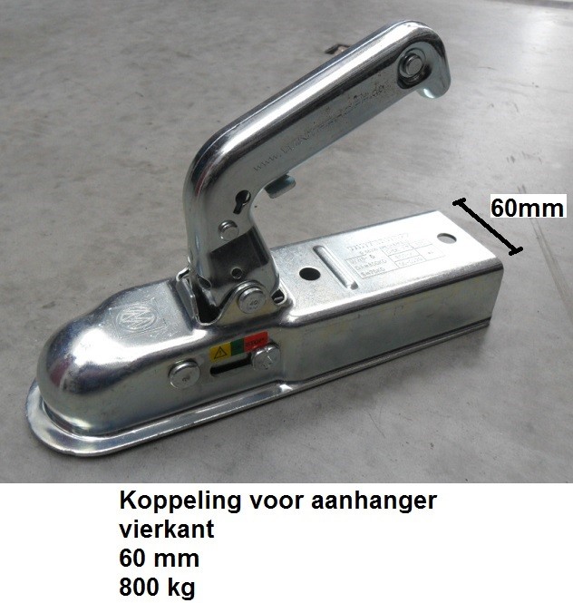 Nieuwe AANHANGERKOPPELING 60mm vierkant