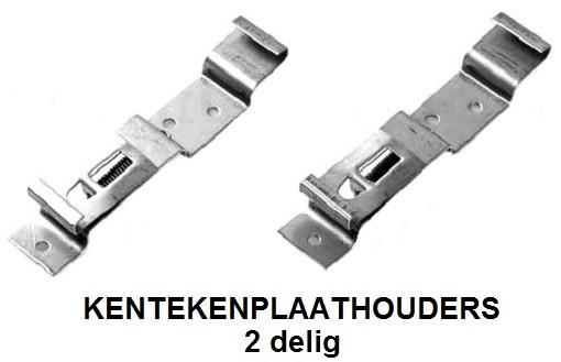 Nieuwe KENTEKENPLAATKLEMMEN KENTEKENPLAATHOUDERS