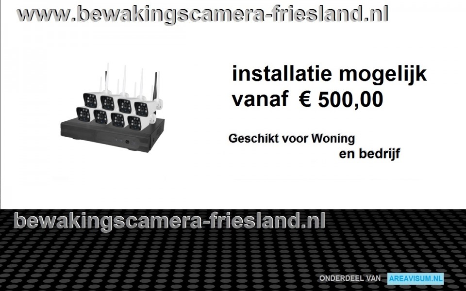 Nivian systeem met 8 draadloos cameras