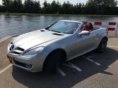 SLK 200 K  zilver grijze  Prestige Plus automaat airscarf F1 flippers