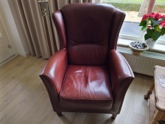 lederen fauteuil