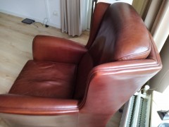 lederen fauteuil